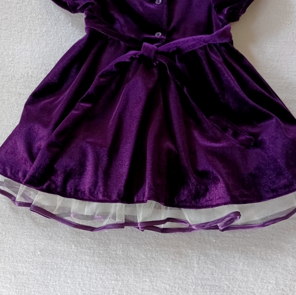 Rare Editions Vintage Velour Baby Girl Dress, size 24 months - Picture 13 of 16